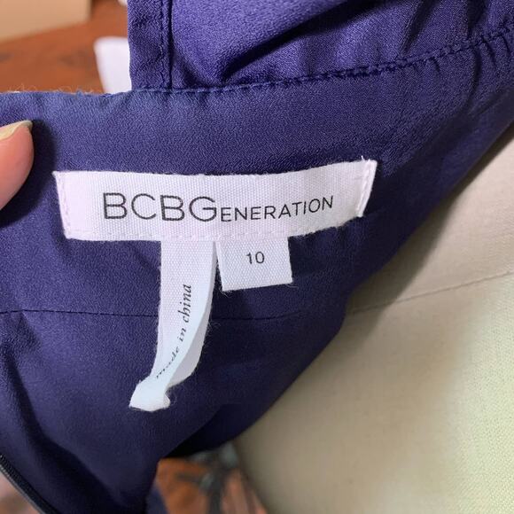 BCBGeneration Tweed Skirt Dress with Sheer Overlay - Picture 3 of 5